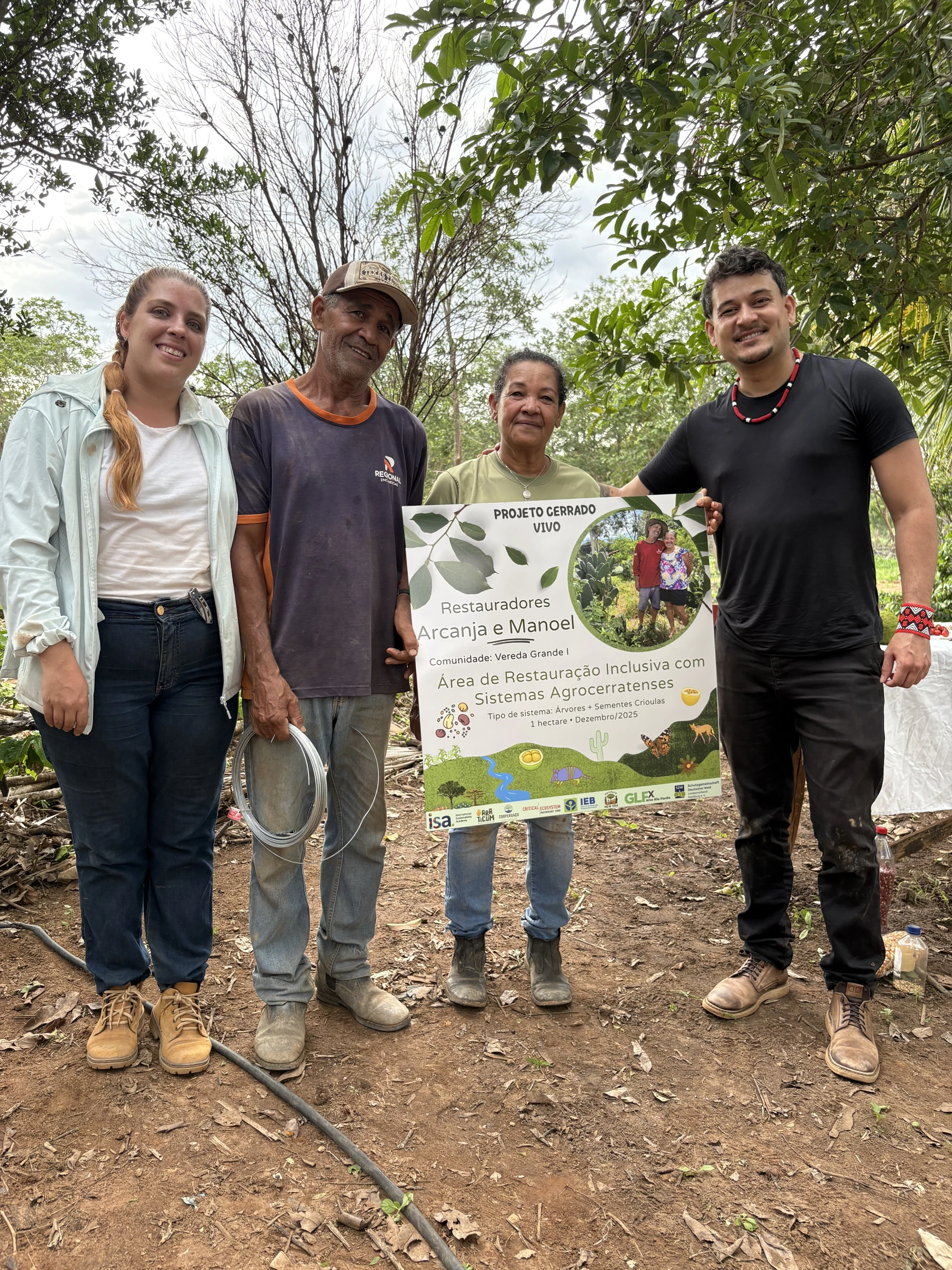 Trajetória territorial de restauração no Cerrado Vivo, base da articulação GLFx
